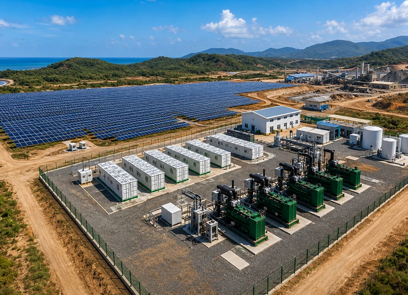 Ganfeng Lithium Sierra Leone Bombali Mine 2M TPA Solar-Storage-Diesel Hybrid Power Station EPC