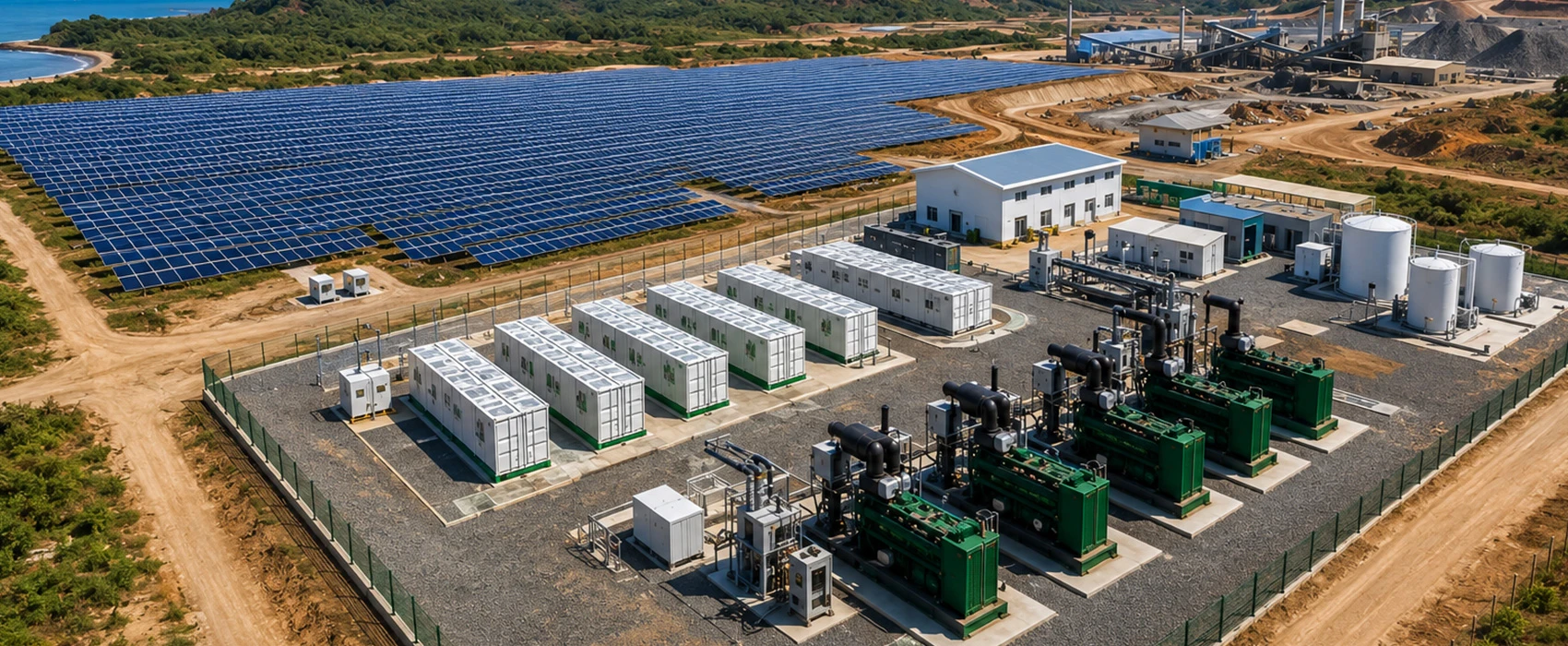 Ganfeng Lithium Sierra Leone Bombali Mine 2M TPA Solar-Storage-Diesel Hybrid Power Station EPC Project
